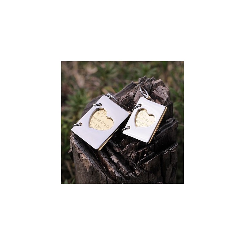 Collar De Titanio Para Parejas, Carta De Amor Exclusiva Para Parejas Collar De Titanio Para Parejas, Carta De Amor Exclusiva Para Parejas