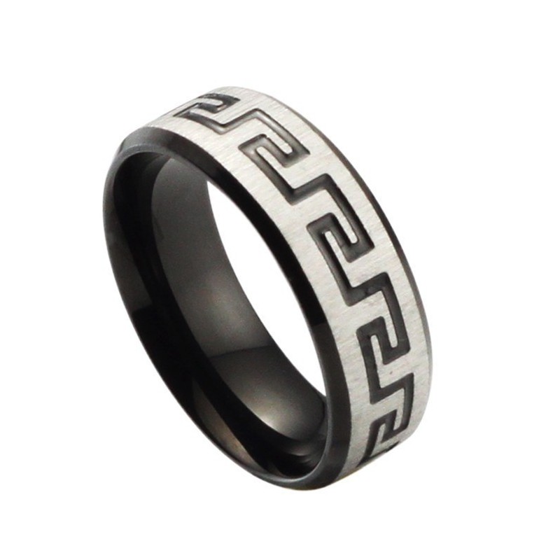 Anillo De Titanio Negro De Calidad Superior Anillo De Titanio Negro De Calidad Superior