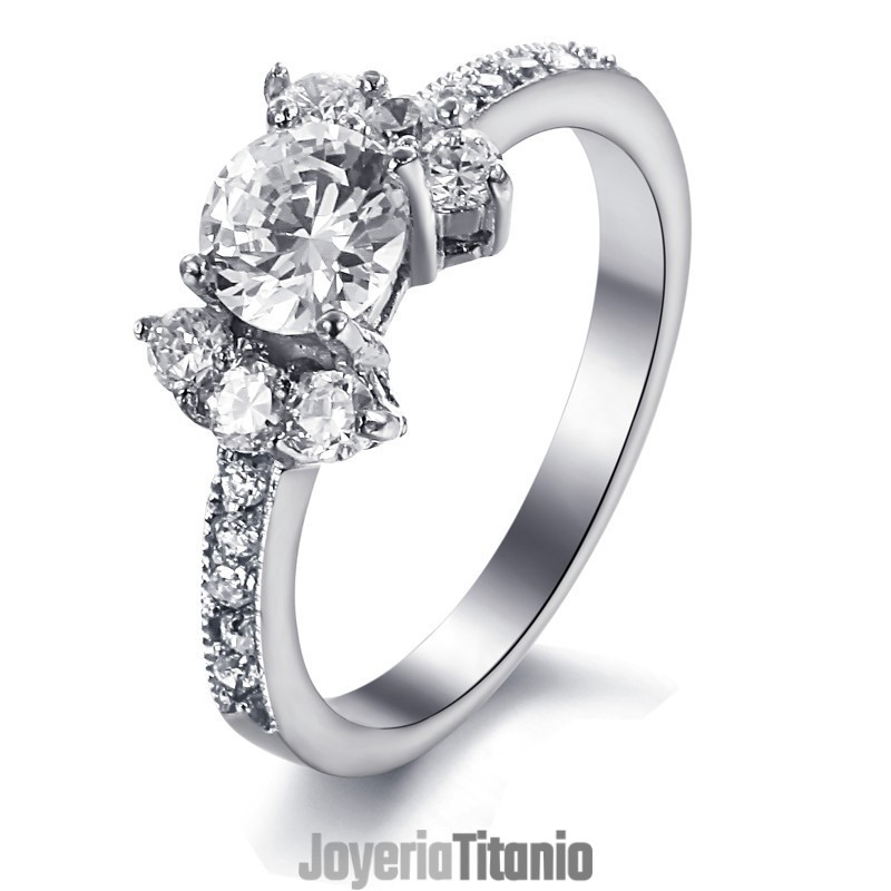 Anillo De Titanio Con Corte De Corazón Y Flecha Para Mujer, Con Diamantes De Imitación, De Gran Variedad Anillo De Titanio Con Corte De Corazón Y Flecha Para Mujer, Con Diamantes De Imitación, De Gran Variedad