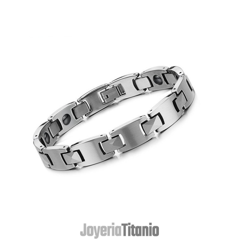 Pulsera Magnética De Titanio Para La Salud Masculina, Fácil De Usar Pulsera Magnética De Titanio Para La Salud Masculina, Fácil De Usar