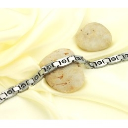 Pulsera Magnética De Titanio Para La Salud Masculina, Fácil De Usar