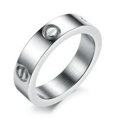 El Anillo De Titanio Con Rosca De La Reina De La Calidad