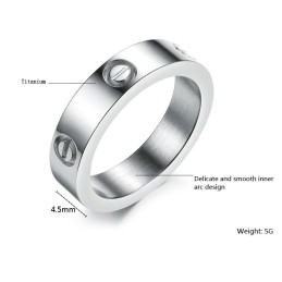 El Anillo De Titanio Con Rosca De La Reina De La Calidad