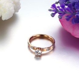 Anillo De Titanio Para Mujer Con Diamantes De Imitación, Calidad Y Cantidad Garantizadas