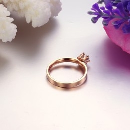 Anillo De Titanio Para Mujer Con Diamantes De Imitación, Calidad Y Cantidad Garantizadas