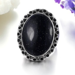 Anillo De Cuarzo Y Titanio Exagerado Con Especificaciones Completas