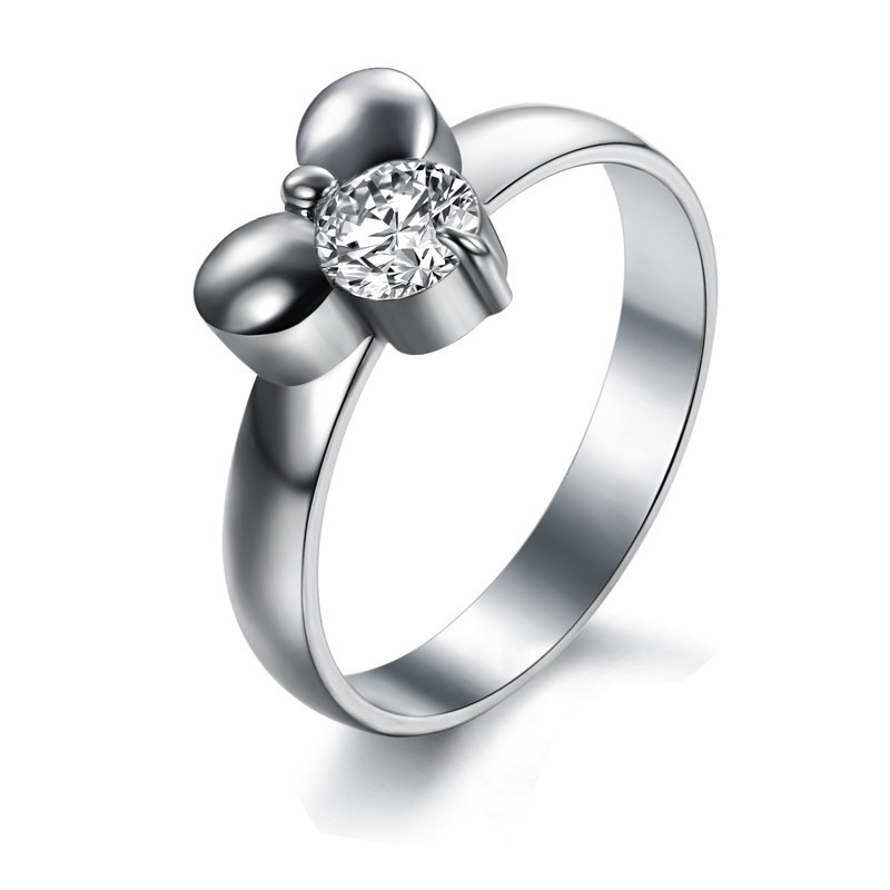 Conocido Por Su Excelente Calidad: Anillo De Titanio Femenino Con Diamantes De Imitación. Conocido Por Su Excelente Calidad: Anillo De Titanio Femenino Con Diamantes De Imitación.