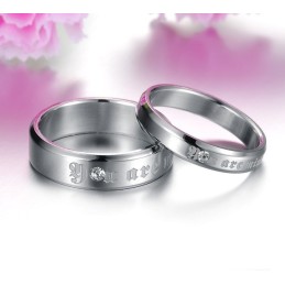 Anillo De Titanio Exquisito De Calidad Estable Para Amantes