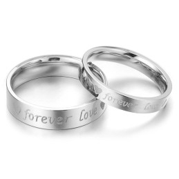 Anillo Clásico De Titanio De Excelente Calidad Para Amantes.
