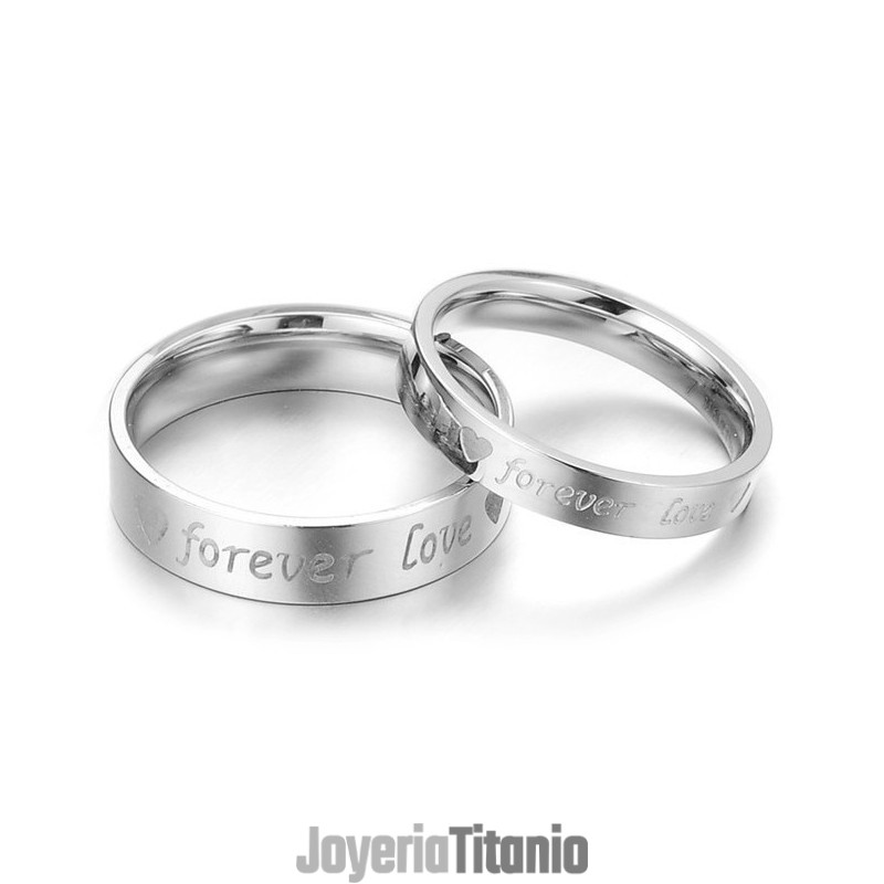 Anillo Clásico De Titanio De Excelente Calidad Para Amantes.