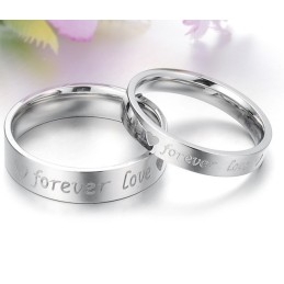 Anillo Clásico De Titanio De Excelente Calidad Para Amantes.