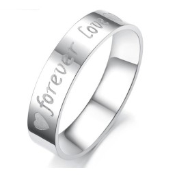 Anillo Clásico De Titanio De Excelente Calidad Para Amantes.