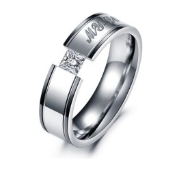 Conocido Por Su Excelente Calidad De Anillo De Titanio Para Amantes.