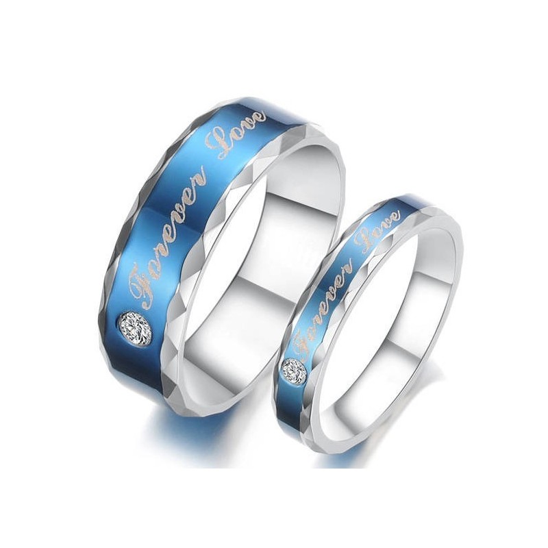 Anillo De Titanio Azul Duradero Para Amantes Anillo De Titanio Azul Duradero Para Amantes