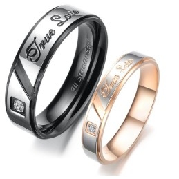 Anillo De Titanio Con Un Rendimiento Confiable Y Cariñoso Para Amantes