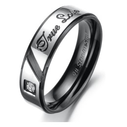 Anillo De Titanio Con Un Rendimiento Confiable Y Cariñoso Para Amantes
