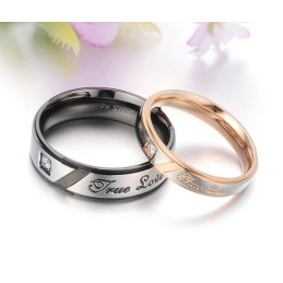 Anillo De Titanio Con Un Rendimiento Confiable Y Cariñoso Para Amantes