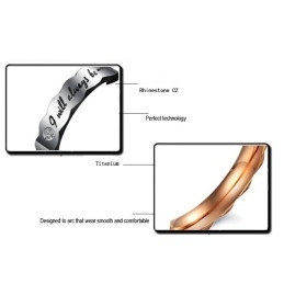 Anillo De Titanio Con Diamantes De Imitación Para Amantes.