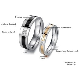 Anillo De Titanio Con Diamantes Para Amantes, El Rey De La Cantidad