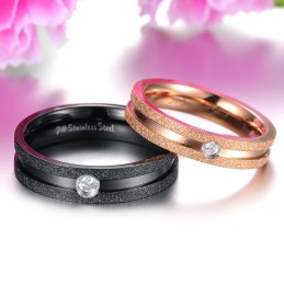 Anillo De Titanio Con Perla Y Arena De Calidad Confiable Para Amantes