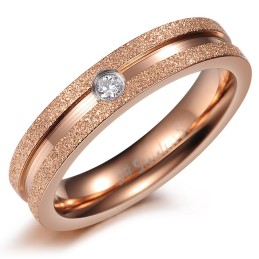 Anillo De Titanio Con Perla Y Arena De Calidad Confiable Para Amantes