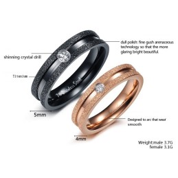 Anillo De Titanio Con Perla Y Arena De Calidad Confiable Para Amantes