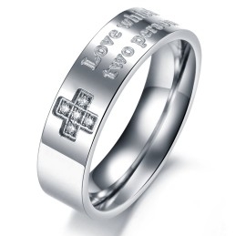 Anillo De Titanio Con Diamantes De Imitación Para Amantes, Muy Popular En Todo El Mundo.