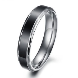 Anillo De Titanio Retro De Renombre Mundial Para Enamorados