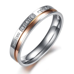 Anillo De Titanio De Calidad Confiable Para Amantes