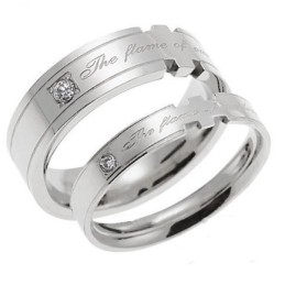 Anillo De Titanio De Calidad Estable Para Amantes