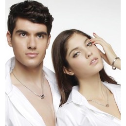 Colgante De Titanio "Amor Eterno" (Negro)