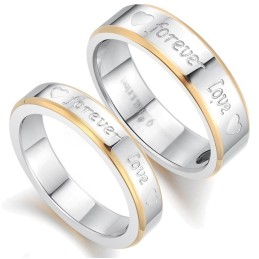 Anillo De Titanio De Moda Para Amantes Con Calidad Y Cantidad Garantizadas