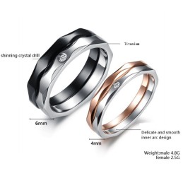 El Rey De La Cantidad: Exquisito Anillo De Titanio Para Enamorados.