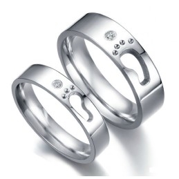 Anillo De Titanio De Renombre Mundial Para Enamorados