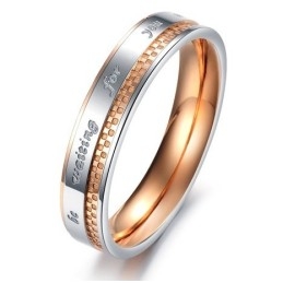 Anillo De Titanio De Rejilla Para Amantes Para Disfrutar De Una Alta Reputación En El País Y En El Extranjero