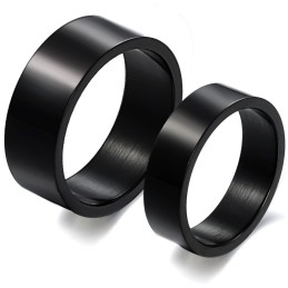Anillo De Titanio Negro Para Amantes Que Recibe Elogios De Los Clientes