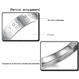Anillo De Titanio Blanco De Excelente Calidad Para Enamorados.