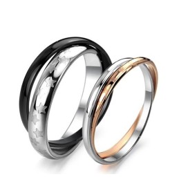 Anillo De Titanio Con Personalidad Y Amplia Variedad Para Amantes