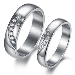 Anillo De Titanio Duradero Para Amantes