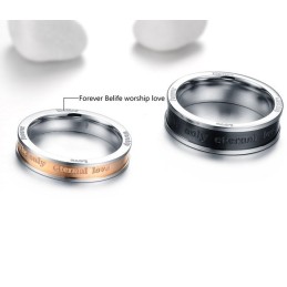 Anillo De Titanio Para Amantes Con Calidad Y Cantidad Garantizadas