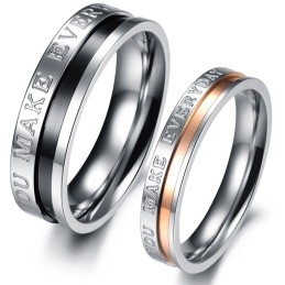 Anillo De Titanio Completo Con Especificaciones Para Amantes