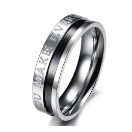 Anillo De Titanio Completo Con Especificaciones Para Amantes