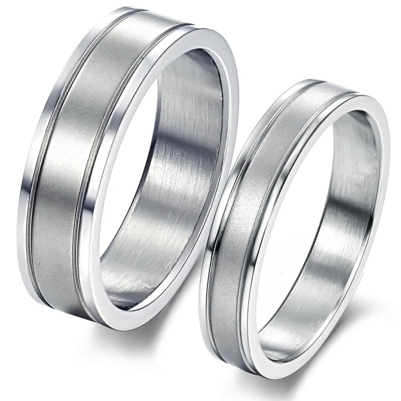 Anillo De Titanio Simple Y De Calidad Estable Para Amantes. Anillo De Titanio Simple Y De Calidad Estable Para Amantes.