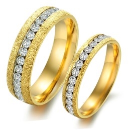 Anillo De Titanio Con Perla Y Arena De Calidad Estable Para Amantes