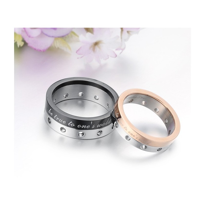Anillo De Titanio De Calidad Estable Para Amantes