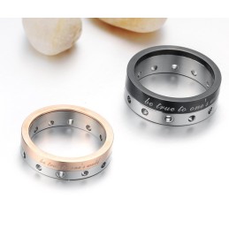 Anillo De Titanio De Calidad Estable Para Amantes