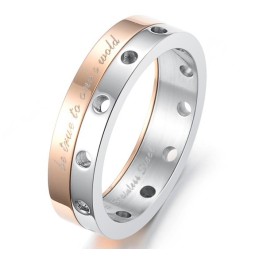 Anillo De Titanio De Calidad Estable Para Amantes