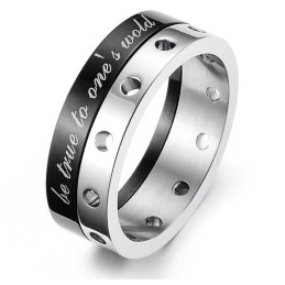 Anillo De Titanio De Calidad Estable Para Amantes