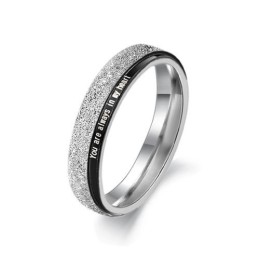 Anillo De Titanio Negro De Rendimiento Confiable Para Amantes