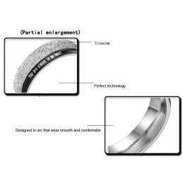 Anillo De Titanio Negro De Rendimiento Confiable Para Amantes